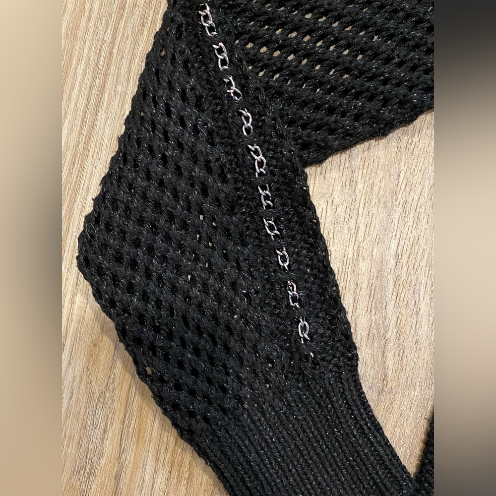 Rock & Republic EUC Black Knit Sweater - Picture 3 of 4